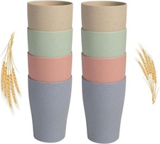 Wheat Straw Cup Unbreakable and Reusable Drinking Cups Eco-Friendly Healthy