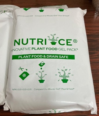NUTRI ICE Plant Food and/or Gel Pack, compare to Miracle-Gro, Freezer, Garden  