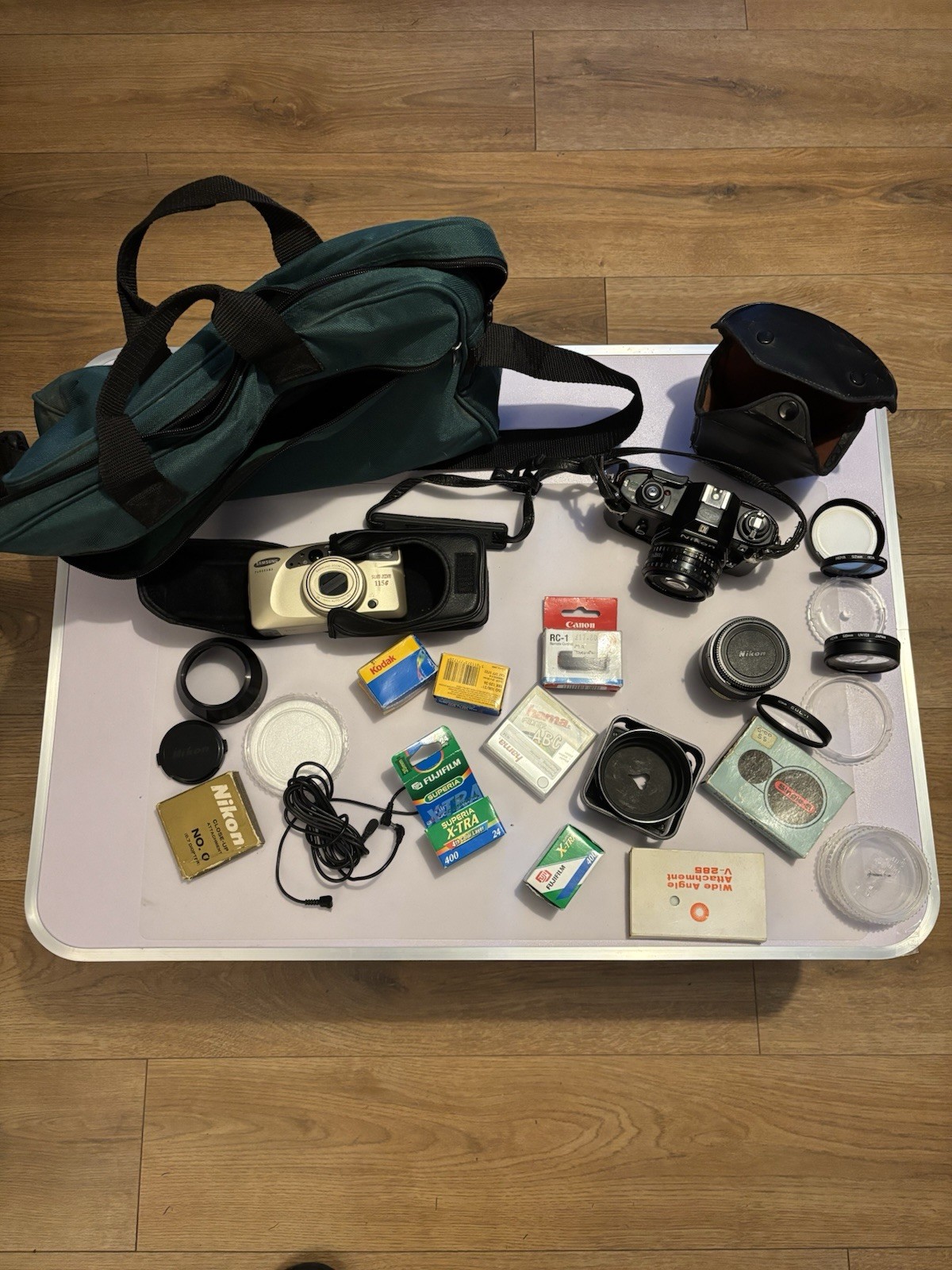 Joblot Bundle Of camera Equipment inc Cameras lens film Ect 