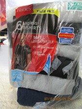Hanes Mens 6 Pack Crew Neck T-Shirts Size XL Cool Comfort Value Pack Tagless NEW