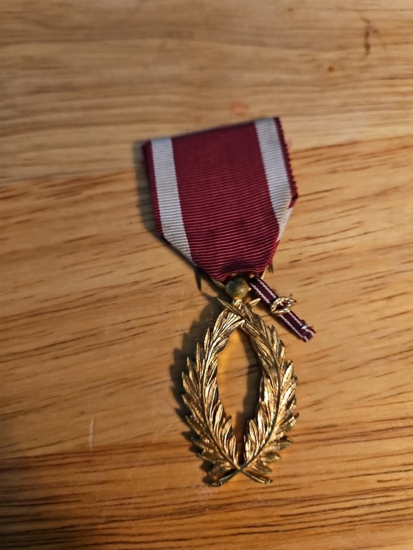 BELGIUM Military Medal. Order of the Crown-Gold Palms.!! With Minature 