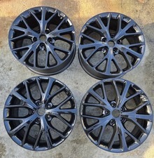 Set 2014-2018 Dodge Durango Jeep Grand Cherokee GLOSS BLACK FACTORY Wheels Rims