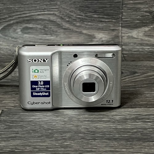 Cámara digital Sony Cybershot DSC-S2100 12,1 MP *probada* Estuche plateado para tarjeta SD de 2 GB - Imagen 7 de 11