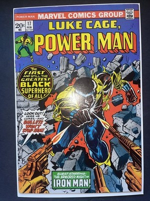 Comic Power Man , Luke Cage No.17 February 20 Cents ( Featuring Iron Man )