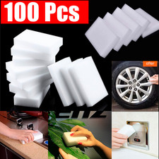 100 PCS Sponge Eraser BULK PACK Melamine Cleaning Foam 3/4" Thick Kitchen Bath