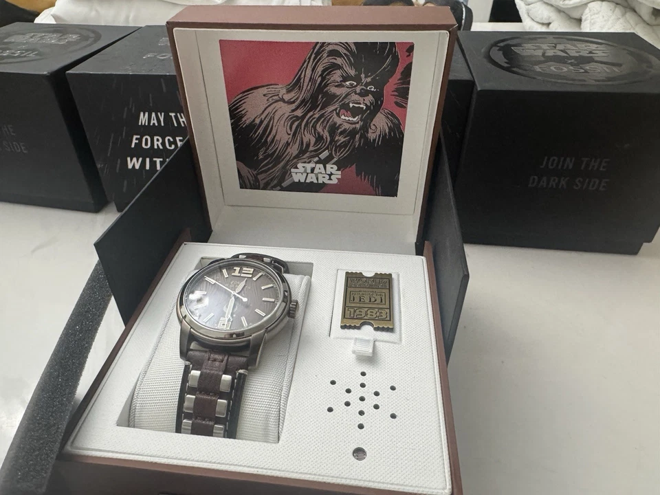 Reloj Fósil Star Wars Chewbacca El Retorno del Jedi con Etiquetas Originales Foto 3 de 4