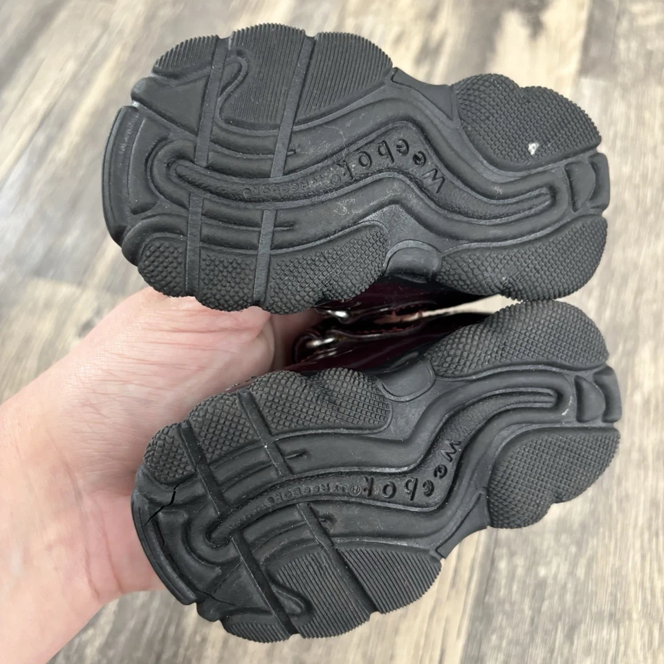 Zapatos Reebok Vintage Weebok Niñas Mary Jane Talla 2 Infantil INSERTO DE PASOS EXTRA *RAROS* Foto 3 de 4