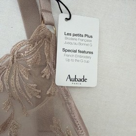 Aubade 34F Women's Underwire Sheer Triangle Bra NWT Style 6DF12_SANR