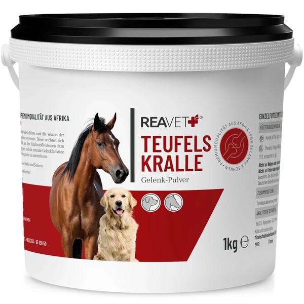 Reavet Afrikanische Teufelskralle Gelenkpulver FüR Hunde, Pferde 1Kg-image