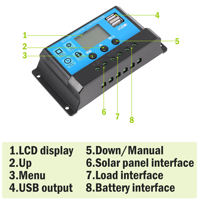 6000W Solar Panel Kit Solar Power Inverter Generator 100A Home 220V Grid System - Picture 101 of 512