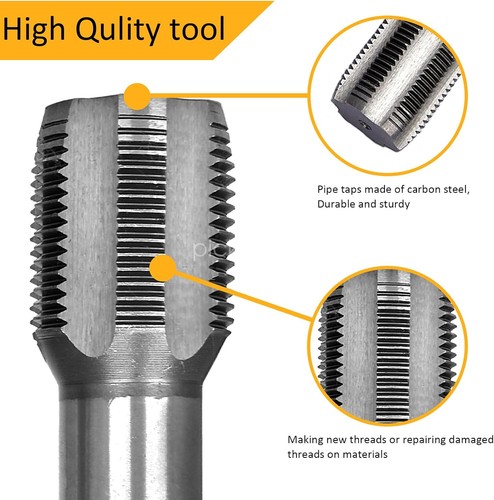 5X Pipe Thread Tap Set Taper NPT Screw Cutting 5PCS HSS 1/8" 1/4" 3/8" 1/2" 3/4" - Picture 21 of 22