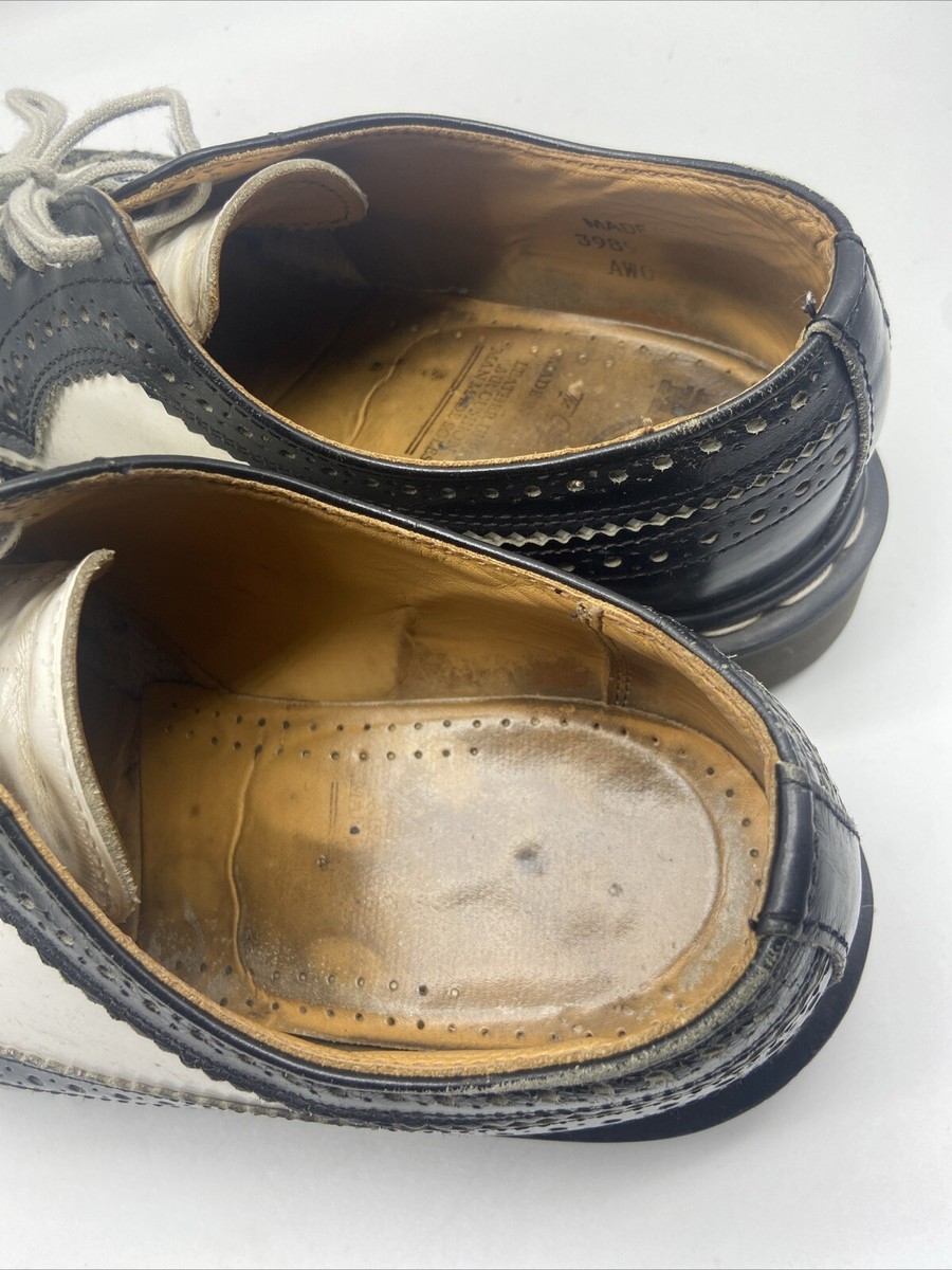 Vtg Dr Martens‎ Shoes Mens 8 Black and White WingTip Brogue 90s Y2k Chunky Dr. Martens | Shoes | Vintage Dr Martens 398934 Black White  main image 4