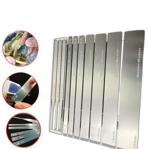 DIY Stainless Steel Model Grinding Stick File Hobby Craft Tools 10 in 1 0.5mm - Picture 2 of 7