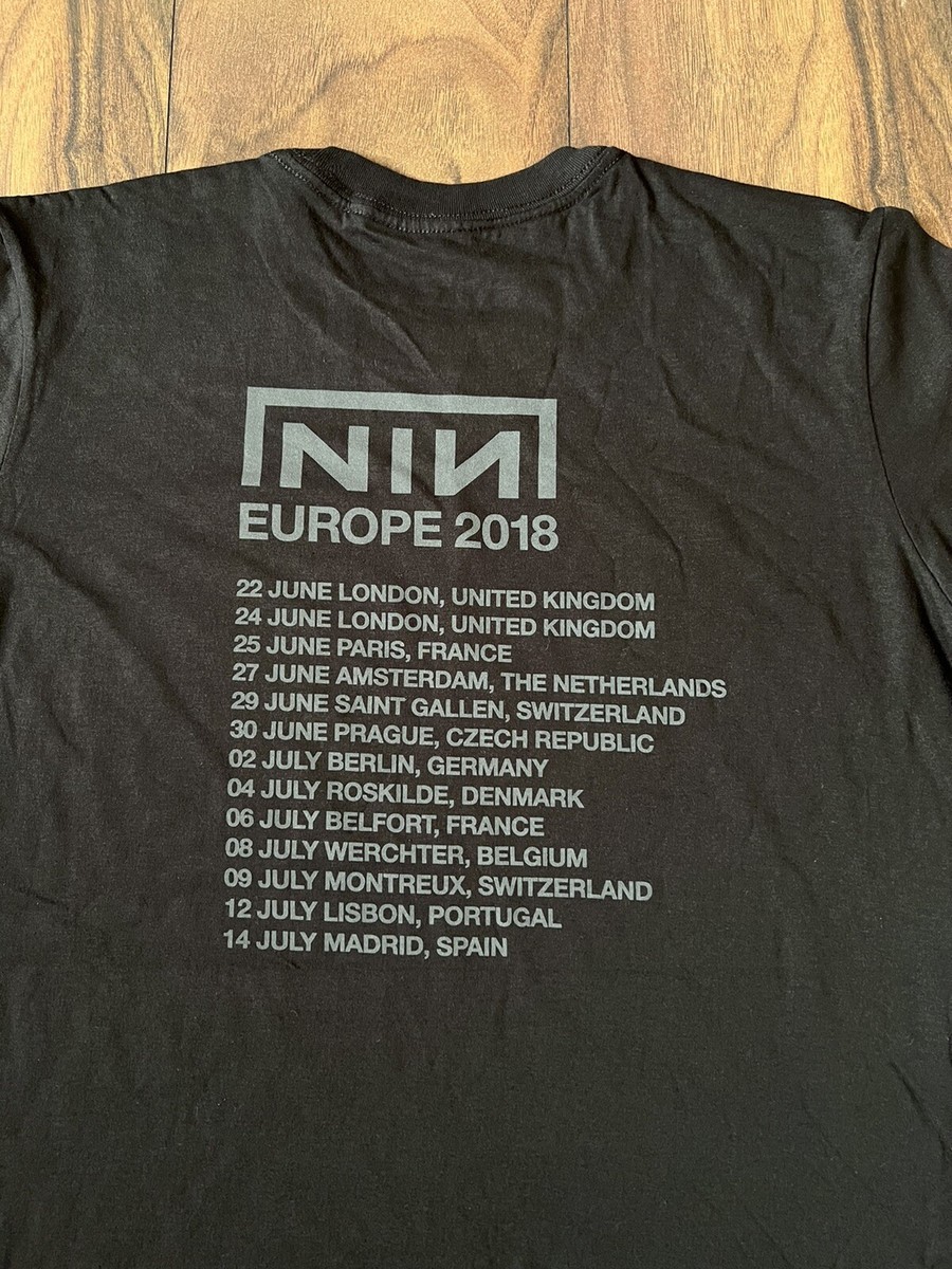 Nine Inch Nails 2018 Europe Tour T Shirt Size M | eBay