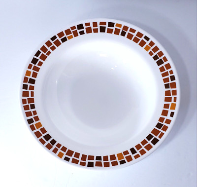 CORELLE Precious Colors 10 3/4'' Pasta Bowl/Serving Dish Amber Orange Brown