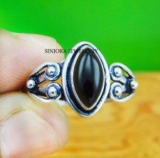 Black Onyx Gemstone 925 sterling silver handmade Gift Ring US size 5 to 13