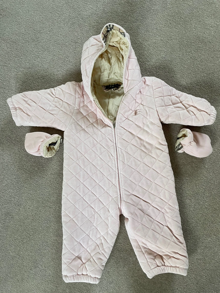 Pink burberry cheap snowsuit