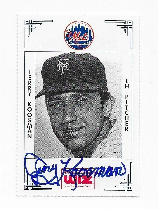 1991 NY Mets Autographed Wiz Baseball Cards. You pick! - Image 2 of 4