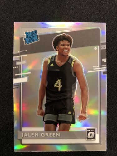 2021-22 Chronicles Draft Donruss Optic JALEN GREEN Rated Rookie Holo Prizm SSP - Photo 1 sur 5