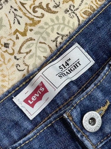 Levis 514 Straight Leg Jeans Boys Blue 27x27 14 Reg Guys Casual School Play Wear - Picture 4 of 9