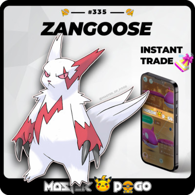 ✓ ZANGOOSE - Pokémon GO | 🟥 DEX #335 | 🔄️ Instant Trade