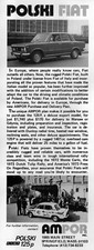 1974 Polski Fiat 125p Built In Poland Original Rare Ad