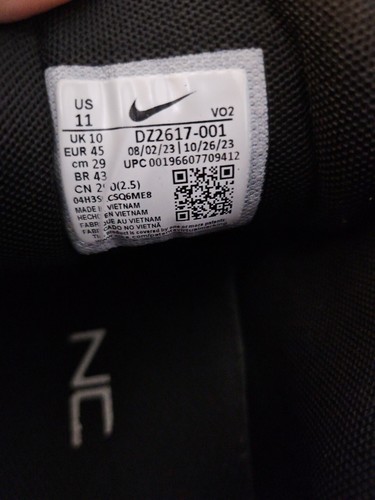 Nike DZ2617-001 Metcon 9 Black Mesh Lace-Up Training Workout Shoes Men's US 11 - Afbeelding 8 van 8