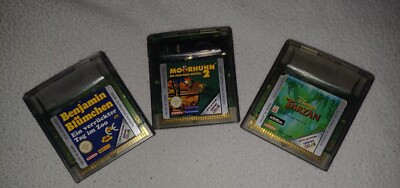 gameboy color Spiele Benjamin Blümchen, Moorhuhn 2 Und Tarzan