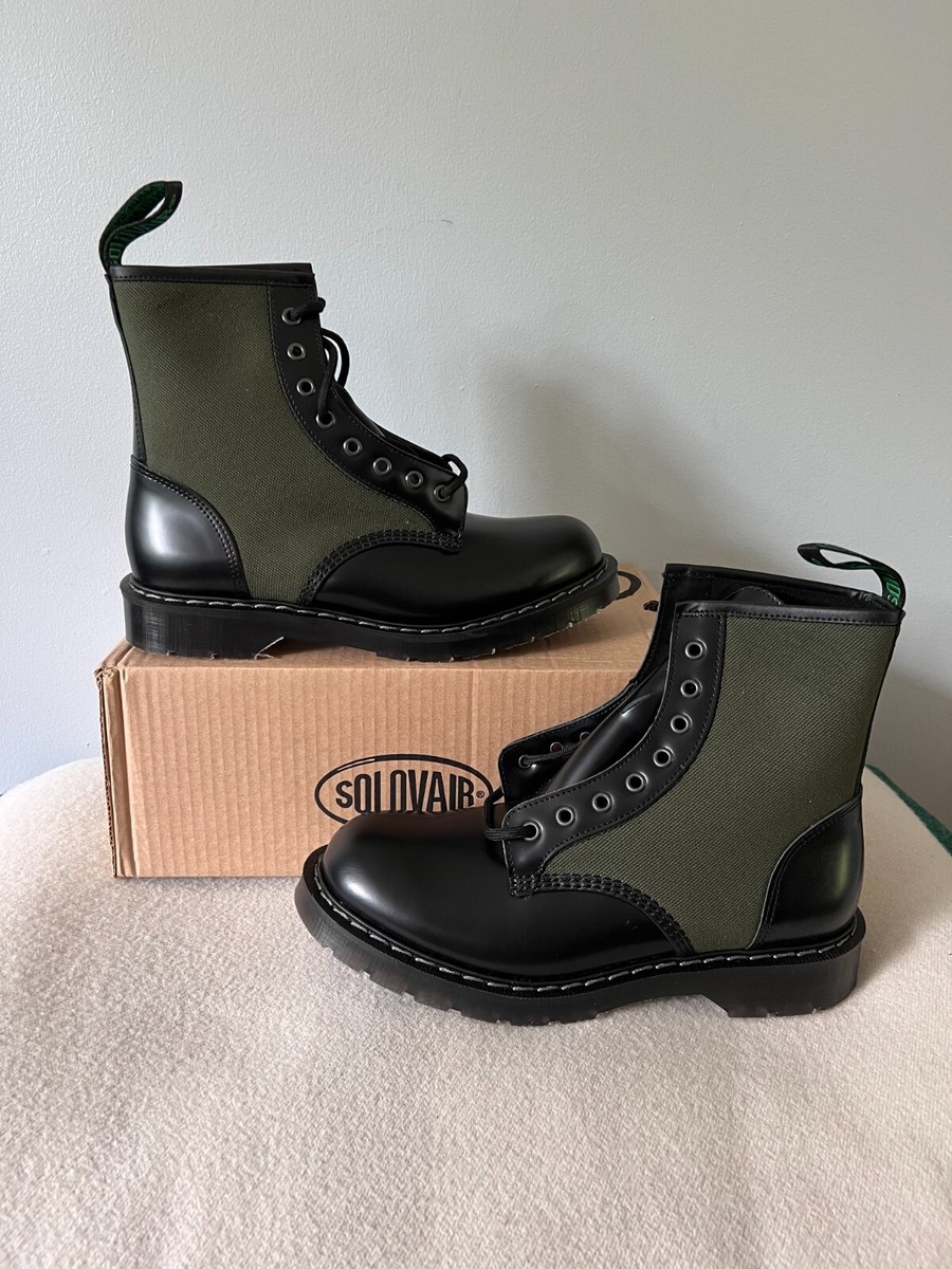 Noah x Solovair Jungle Boots - US Size 8 - Olive Black