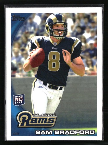 Sam Bradford [Pass, Stands in Background] #300 2010 Topps card