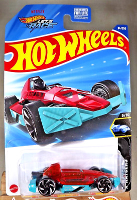 2025 Hot Wheels #64 X-Raycers 5/10 ARROW DYNAMIC Pink-Aqua w/Chrome RA Spokes