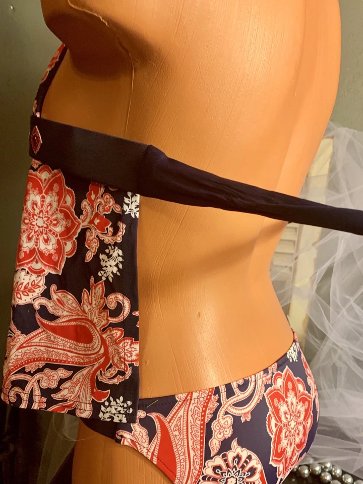 Venus Paisley Traje de Baño Tankini Gancho Cubierta Rubí Joya Bling Bikini Conjunto Lote 4 S Foto 4 de 4