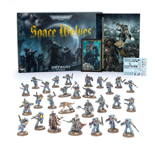 Warhammer 40.000 Space Wolf Set d'armata degli Space Wolf in italiano