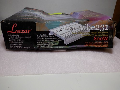 LANZAR VIBE 231 TWO CHANNEL HIGH POWER MOSFET AMPLIFIER - Picture 3 of 4
