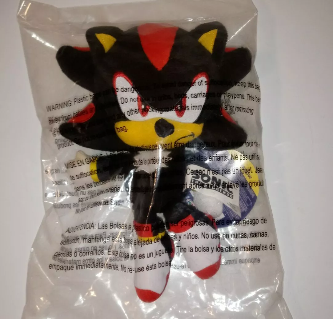 Sonic The Hedgehog SHADOW Collectible 9 Plush 30th Anniversary