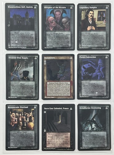 WotC Vampire TES Dark Sovereigns CCG 1995 COMPLETE SET LP-NM (A) - Picture 11 of 12