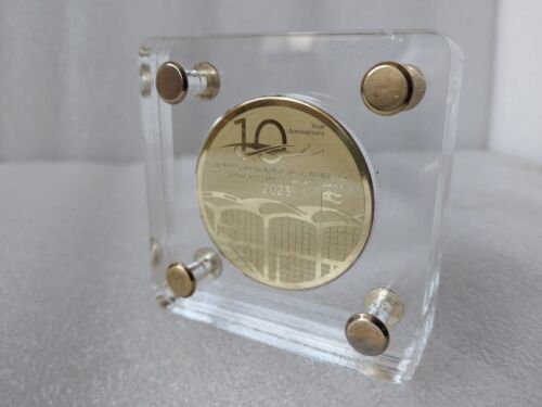 Scarce Jordan Jordanian Queen Alia Airport 10th anniversary medal medallion 2023 - Picture 3 of 8