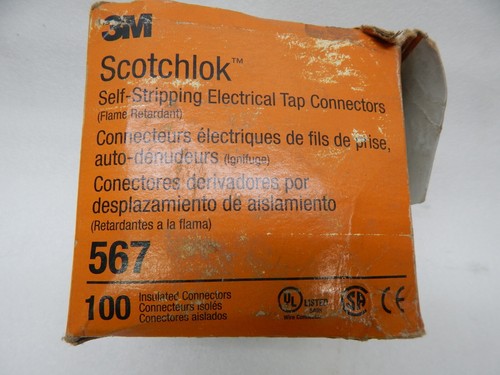 3M Scotchlok 567 Tap Run, 12-10AWG, 18-14 AWG (Brownies) NEW 50 count - Picture 3 of 3