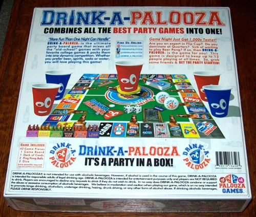NEW DRINK-A-PALOZZA PARTY GAME ~ The College Experience - Picture 2 of 3