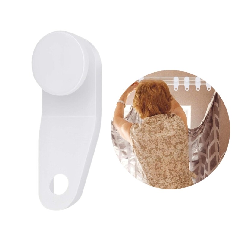 30/60Pcs Window Curtain Hanging Hook Traverses Rod Slides Track Gliders Hooks