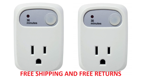 (2) Simple Touch Original Automatische Abschaltung Sicherheit Countdown Steckdose Timer, 30 Minuten - Bild 1 von 6