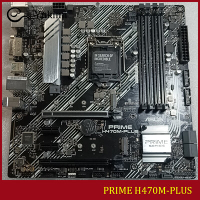 FOR ASUS PRIME H470M-PLUS DDR4*4 Socket 1200 128GB mATX Motherboard Test OK