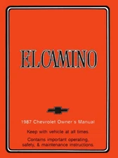1987 Chevrolet El Camino Owners Manual User Guide Reference Operator Book Fuses