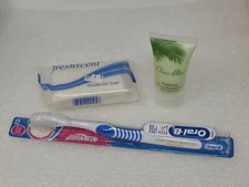 Bath Lot Toothbrush Soap & Travel Size Conditioner 