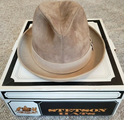 Vintage Stetson Trilby Fedora Hat IOB 