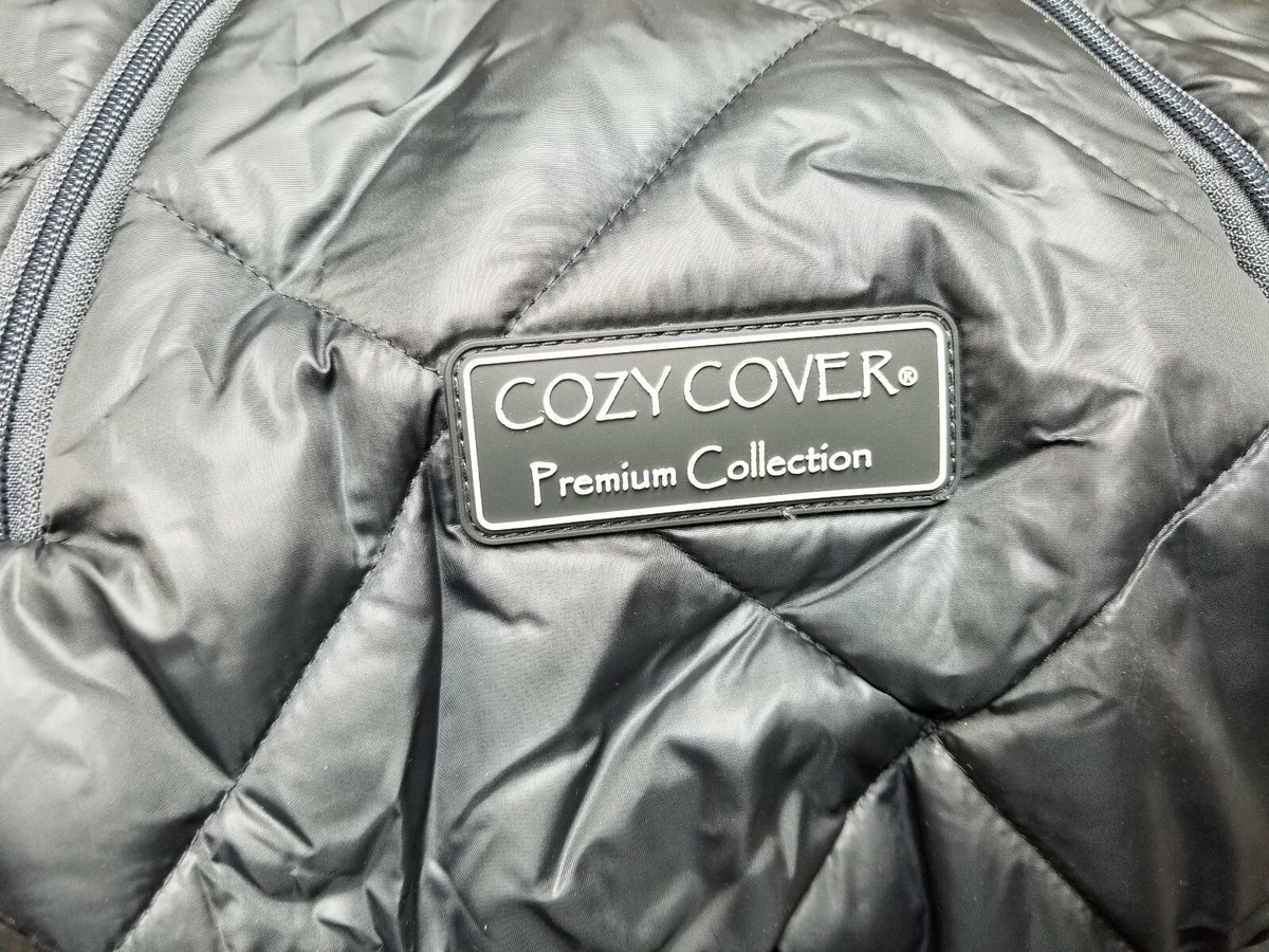 Premium Quilted Cozy Cover Secure Baby Car Seat Cover Charcoal