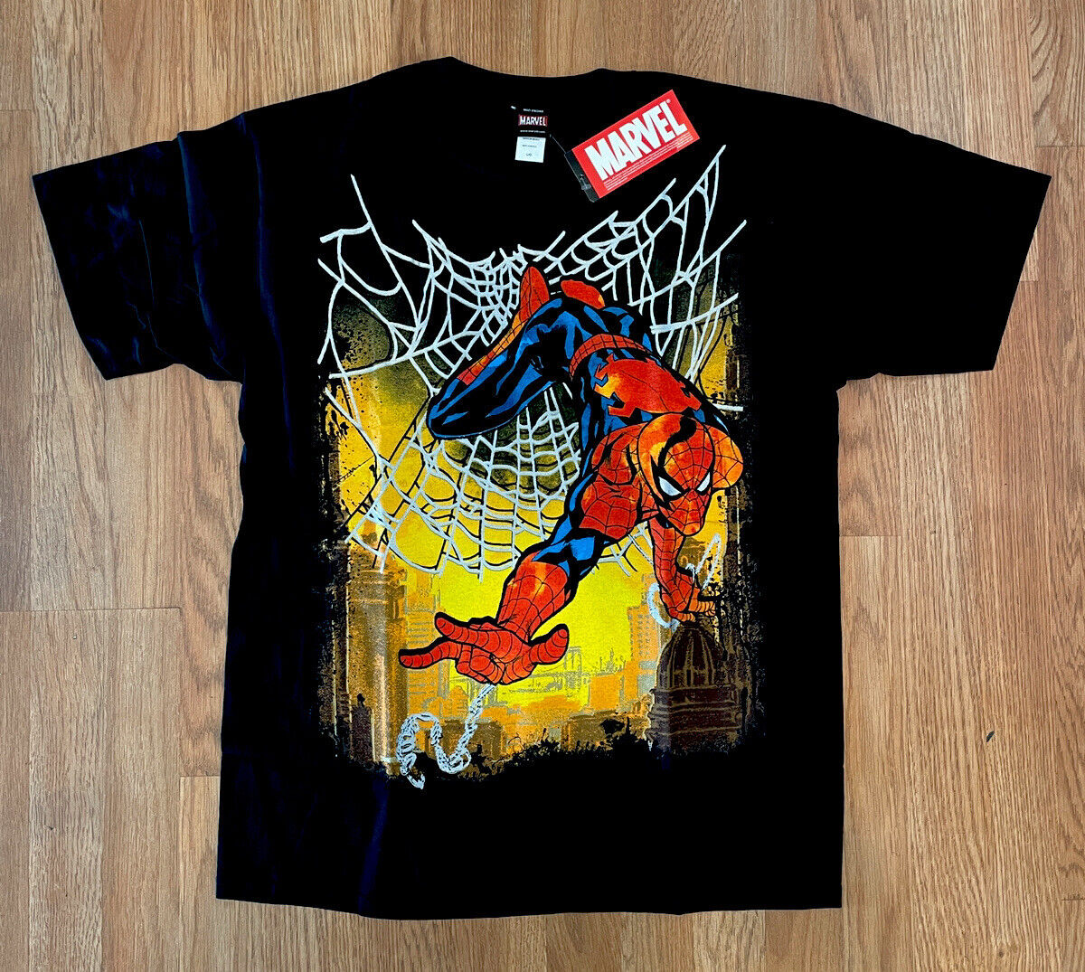 VINTAGE MAD ENGINE MARVEL SPIDER-MAN SPIDERMAN T-SHIRT L Y2K VINTAGE MAD ENGINE MARVEL SPIDER-MAN SPIDERMAN T-SHIRT L Y2K