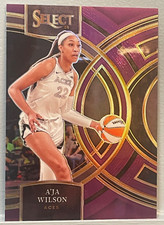 MVP 2024 Panini Select WNBA A'JA WILSON PURPLE PRIZM ACES 15/149 #158 K6143