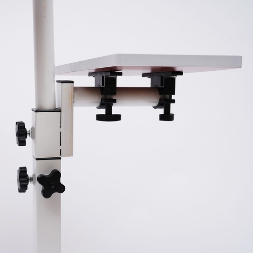 Office Laptop Desk Rolling Table Computer Mobile Stand Adjustable Portable NEW - Picture 8 of 10