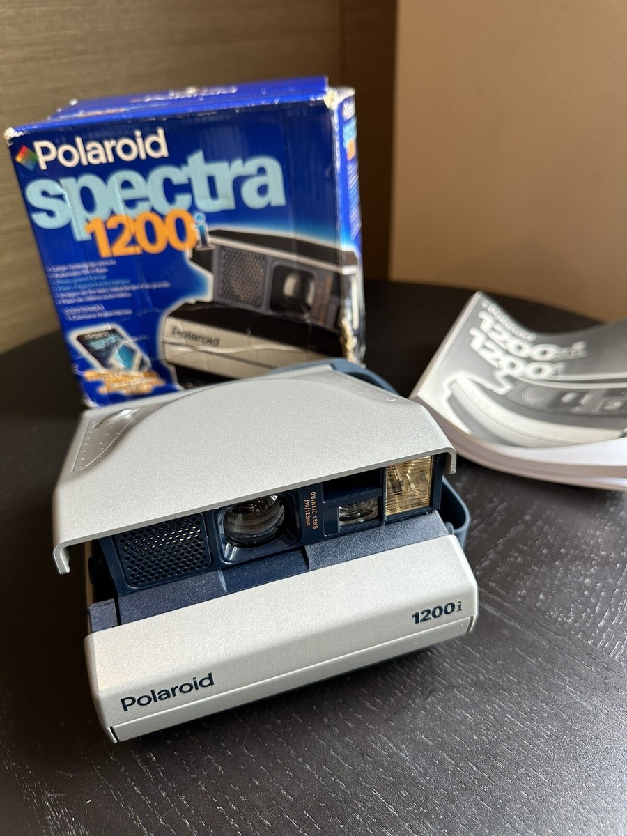 Vintage Polaroid Spectra 1200i Instant Film Camera With Box/Manual Untested